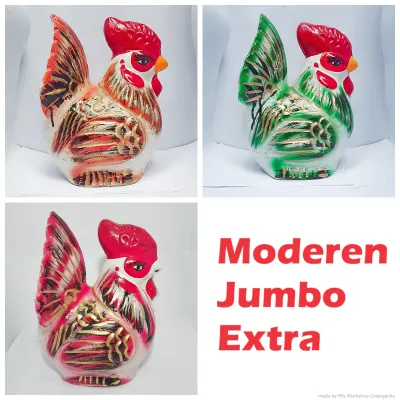 Celengan Tanah Liat Ayam Besar Jumbo Celengan Target Premium Murah COD Garansi Pecah Ganti Baru atau Uang Kembali