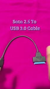 (HD1)Sata to USB3.0 Adapter Up to 6 Gbps for 2.5 Inch Laptop Accessories External HDD SSD Hard Drive 22 Pin Cable