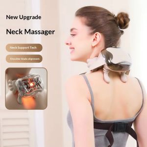 DUDAN Wireless Neck Shoulder Massager Bionic Finger with Heat and Kneading Shiatsu Electric Massage Device Multifunctional USB Charging Trapezius Muscle Massager for Shoulder Cervical