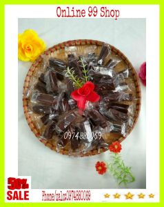 {FREESHIP} 1Kg Kẹo Chuối tươi nguyên chất Bến Tre- Bánh Lá Mơ Shop