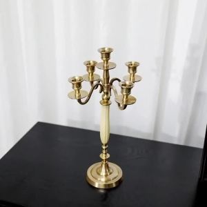 xpkQ Nordic Candle Holders Import Brass Luxury Creativity Candlestick Valentines Day Dining Table Ornaments Modern Home Decorations 4P6B8