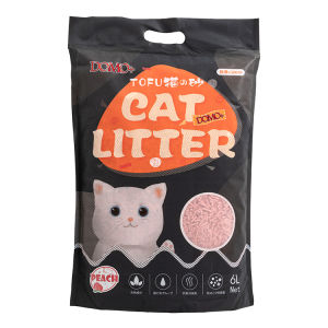 【6 Packs】Tofu Cat Litter DOMO+Natrual Tofu Cat Litter 2MM Ultral-thin Supper Odour Control Flushable Cat Litter 6L/2.5KG x 6
