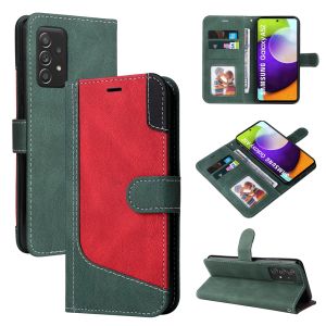 Cho Samsung Galaxy a52s A22 A72 A52 a03s a02s A42 A32 A12 5g Bìa Samsung A72 A52 A32 A22 4G Vỏ điện thoại 3 bằng da màu sắc Ví 2 khe cắm thẻ cặp lật Bìa