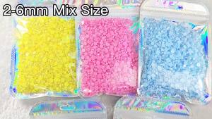 Flat‑Back Half Round ABS Imitation Pearl Beads Multi Size DIY Nail Art Phone Case Decor Accessories