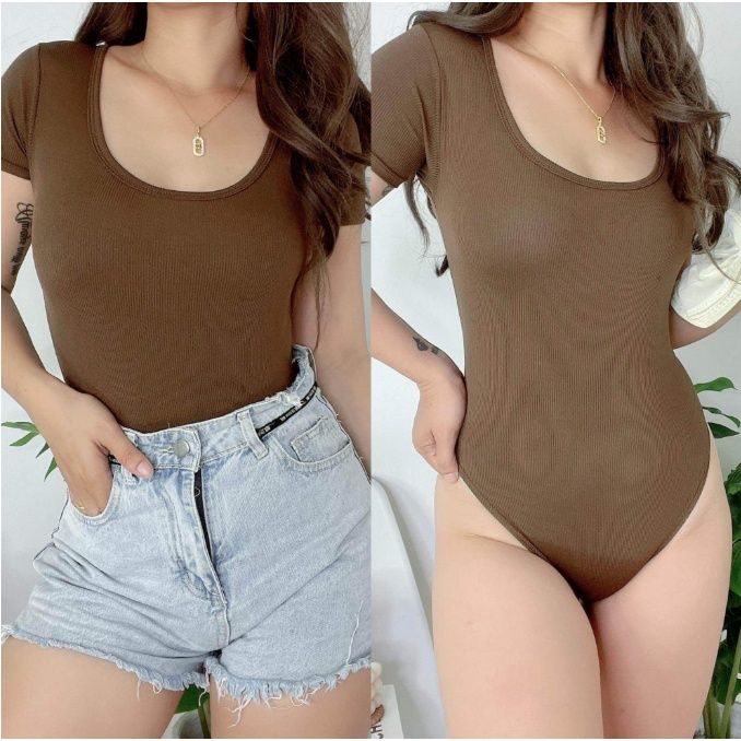 Mumu ISABELLE WEAR EASY PETITE RibKnit Round SCOOP Neck One PIECE