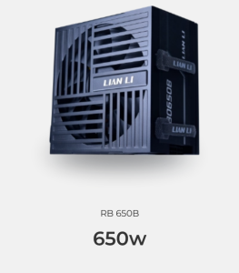 LIAN LI RB0550B 550w & RB0650B 650w & RB0750B 750w BRONZE 80+ ATX 3.1 PC Desktop PSU Power Supply Black