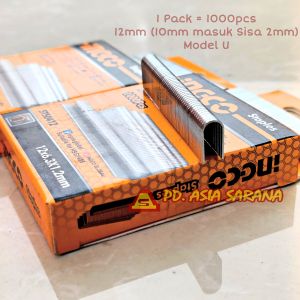 Refill U Staples 12mm INGCO STS0412 Isi Steples Stapler Tembak HSG1405