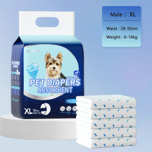 HIPIDOG Pet Disposable Diapers (Male & Female Pet Diapers) 10pcs/1Pack
