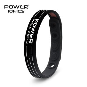 【FDA Registration】Power Ionics bio health benifits ion balance power therapy silicone sports choker tourmaline germanium wristband bracelet