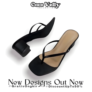 COCO MELLY - Casandra Sepatu Sandal Wanita Hak 5 Cm Terbaru Recomended Acara Formal