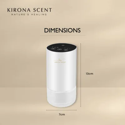 [KIRONA SCENT] Titan Aroma Nebulizer | Space Black | Wireless & Waterless | For Car Home Office
