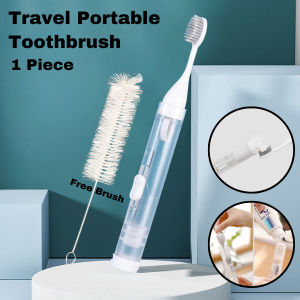 Banana Toothbrush Box Set Portable Toothbrush Head And Toothpaste Case Travel Supplies可爱香蕉牙刷头保护套旅行