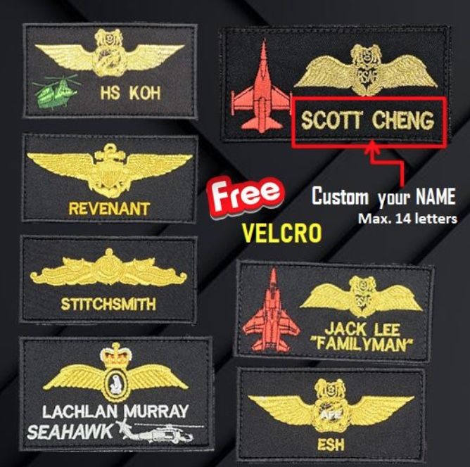 Military name patches flight suit hotsell