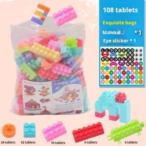 Fun Educational Building Blocks Set - Large Plastic Stacking Toys for Toddlers Ages 2+ | Creative Assembly and Interlocking Blocks for Kids Boys & Girls (3-6 Years Old)