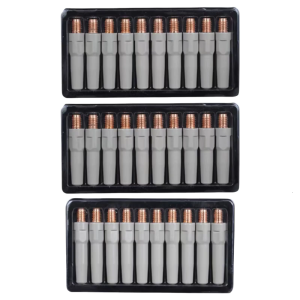 Welding Contact Tips 40mm M6 Gas Nozzle Tip Torch 0.8/1.0/1.2mm Welding Tips For Industrial MIG Welding Torch Equipment