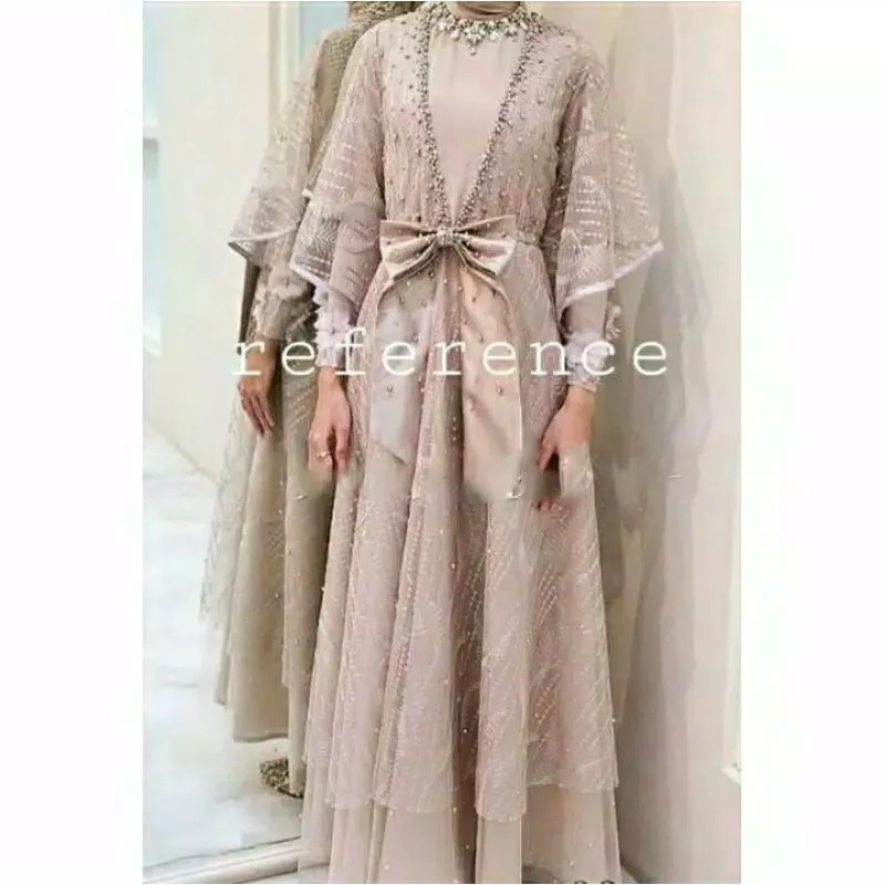 Dress Bridesmaid Muslimah - Dress pesta muslim Tile Glitter - Baju  Kondangan Cantik Murah Baju Kondangan Muslimah Brocade Long Sleeve Dress  Bridesmaid Muslimah Casual Regular Size - Lazada | Lazada Indonesia