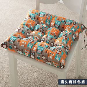 📌พร้อมส่งในไทย🎏เบาะรองนั่ง 40x40 cm. ผ้าโพลีเอสเตอร์ เนื้อนิ่ม ซักได้ มีเชือกผูกกันลื่น หลุด เบาะรองเก้าอี้ เบาะนั่งญี่ปุ่น