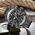 LIGE Sub Brand Foxbox Watch Men Military Army Waterproof Sport Wristwatch Dual Display Digital Quartz Watch For Men + Box. 