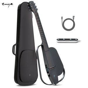 Enya NEXG 2 Acoustic-Electric Guitar Carbon Fiber Travel Smart Audio Guitar with 50W Wireless Speaker Wireless Microphone Hi-Fi Monitor Earphones Footswitch Charging Stand and Gigbag