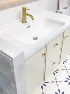 [CozyNest ]Inligent Bathroom Cabinet Modern Bathroom Mirror Cabinet Light Luxury Toilet Cabinet
