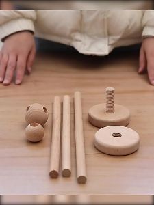 7ชิ้นเซ็ตเด็กระฆังเตียงไม้ยึดชุด0-12เดือนเปลมือถือระฆังเตียงแขวนสั่นสะเทือนป้องกันไม้ระฆังเตียงอุปกรณ์