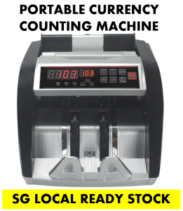 *SG SELLER* Portable Money Counting Machine With Built-in Re-Charagable Battery - Calibrated for SGD Singapore Dollars - Counts Plastics and Paper Notes / Money Counter / Cash Counting / Cash Counter / Money Changer / Money Changer