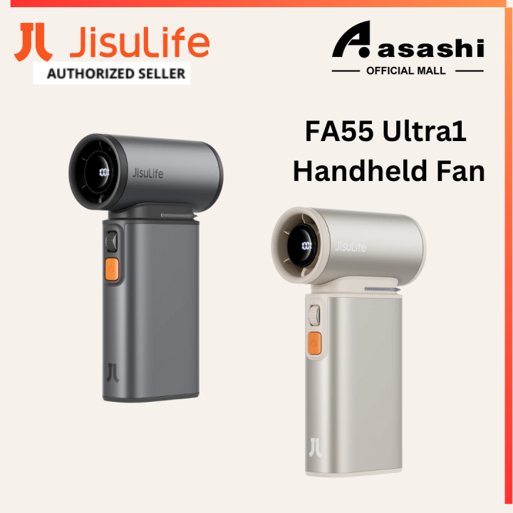 JisuLife FA55 Handheld Fan Ultra1- Dark Grey / Bright Brown | Lazada