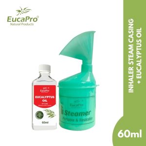 Eucapro Eucalyptus Oil 60ml + Steam Inhaler Casing