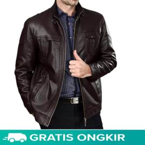 JAKET KULIT PRIA MODEL TERBARU 2025 / JAKET KULIT / JAKET MOTOR PRIA / JAKET TOURING