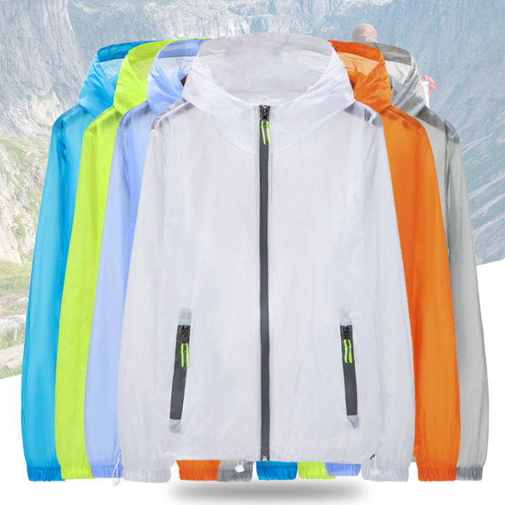 Luzkey Fishing Waterproof , Sun Protection Jacket For Men Women Outdoor Camping Cycling Hiking Windbreaker With Black Xxl Other