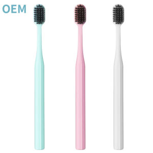 QIHUISHI Bàn chải đánh răng lông mềm đầu xoắn ốc cho người lớn-Bộ bàn chải đánh răng bằng tay làm sạch răng miệng hiệu quả