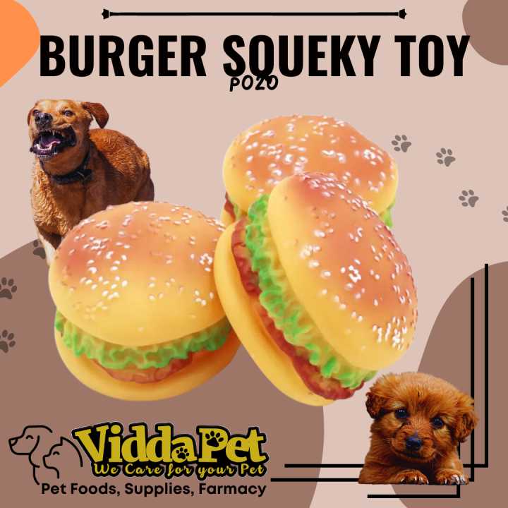 Burger dog squeky toy for animals pet puppies playtime Dog toys Lazada PH