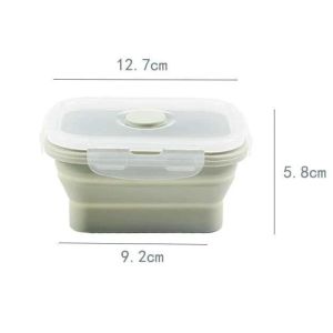 🔥SG LOCAL STOCK🔥Collapsible Lunch Box Silicone Leak Proof Lunch Container