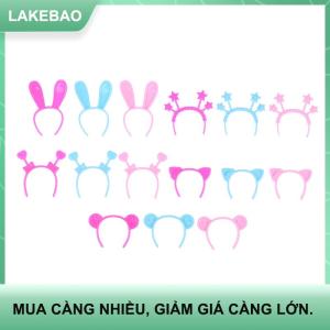 【LAKEBAO】 5 cái Nhà búp bê thu nhỏ Headband Thỏ Mèo Gấu tai đầu ban nhạc búp bê mini tóc phụ kiện tóc cho búp bê 30cm