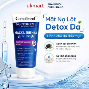 Mặt nạ Than Hoạt Tính Macka Compliment giảm dầu mụn sạch mụn cám thu nhỏ lỗ chân lông 80ml