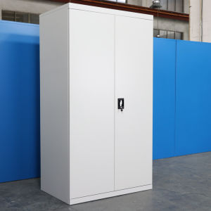 (Assembly required)Lightning Lock File Cabinet Iron Steel Multi-Tier Storage Office Archive Document 2 Door Cabinet