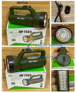 Đèn Pin xách tay DP-7323 Chế độ sáng mạnh/yếu Ánh sáng pin/khẩn cấp