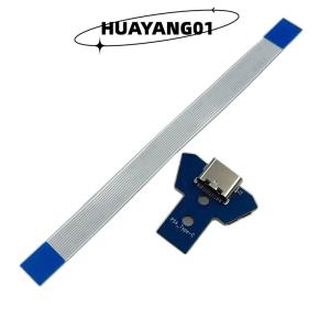 HUAYANG01 [HOT FASHION] 1เซ็ตอเนกประสงค์สำหรับตัวควบคุม PS4 040 050 055อุปกรณ์ DIY สำหรับ DualShock 4 USB Type C บอร์ดชาร์จ MOD