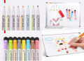 8 Pcs /12 pcs Magnetic Dry Erase Markers with Eraser Cap Fine Tip, Low Odor, Long Standby - White Board Markers Perfect for Dry Erase Whiteboards in the Office Classroom or at Home. 