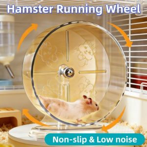 Hamster Running Wheel Toy Low Noise Non-slip Running Pet Supplies for Small Animals Pet Accessories