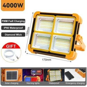 【Buy 1 take 1】Solar LED 4000/6000W Camping Light Outdoor Waterproof Emergency Lights