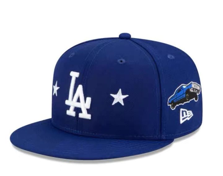 Adjustable Los Angeles Dodgers Cap Curved Brim Hat LA Team Baseball Cap ...