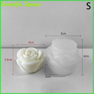 Beautiful Flower Silicone Candle Mold 3D Peony Flower Soap Gypsum Resin Casting Mould DIY Chocolate Cake Baking Tool Wedding Gift