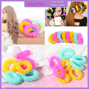 Bộ 6 lô uốn tóc xoăn lò xo Hàn Quốc - Tạo sóng vừa