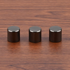3 Pcs Metal Dome Knobs Guitar Speed Control Knobs Volume Tone Control Knob Potentiometer Cap Electric Guitar Bass Parts