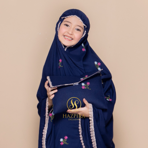 Mukena Anak Katun Rayon Bordir Nadira Umur 5-15 Tahun