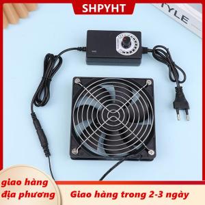 [COD] SHPYHT Giao hàng địa phương 12Cm 2700Rpm Fan Làm Mát Với Bộ Điều Khiển + 2 Kim Loại Lưới Bao Gồm 12V Btc Máy Khung Máy Trạm Tủ Tản Nhiệt Máy Chủ Fan