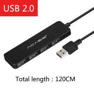 ACASIS 3.0 / 2.0 USB HUB 4 Port USB 3.0 Adapter with Power Supply Micro USB Multiple USB Splitter High Speed OTG Extension for Laptop MacBook PC Computer Accessories Adaptor USB 3.0 HUB