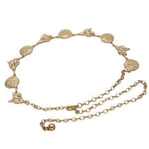 INGER Belly Chain Bohemian Waist Chains Metal Snail Shell Body Chain Fashion Silver Dress Belt Chains Belly Dance