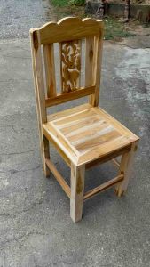 เก้าอี้ลายฉลุกวาง เติมเงิน เก้าอี้โต๊ะอาหาร เก้าอี้ทำงาน เก้าอี้ไม้สักทอง เก้าอี้ไม้👉🏻พร้อมส่งงานไม้สัก